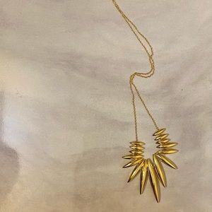 Long gold Anthropologie necklace